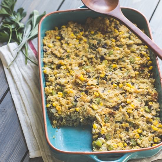 Vegetarian Cornbread Dressing