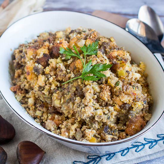 Roasted Chestnut & Sausage Stuffing
