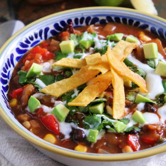 Weeknight Chicken Tortilla Soup