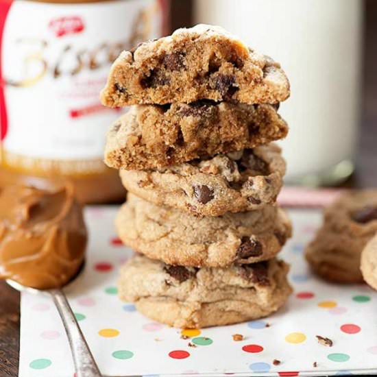 Biscoff Chocolate Chip Cookies