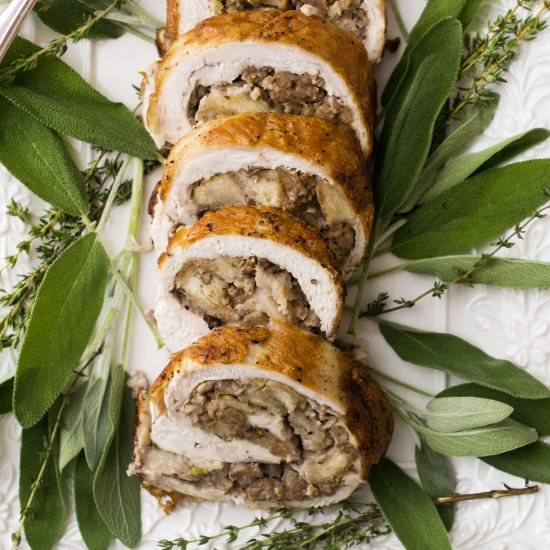 Roasted Turkey Roulade
