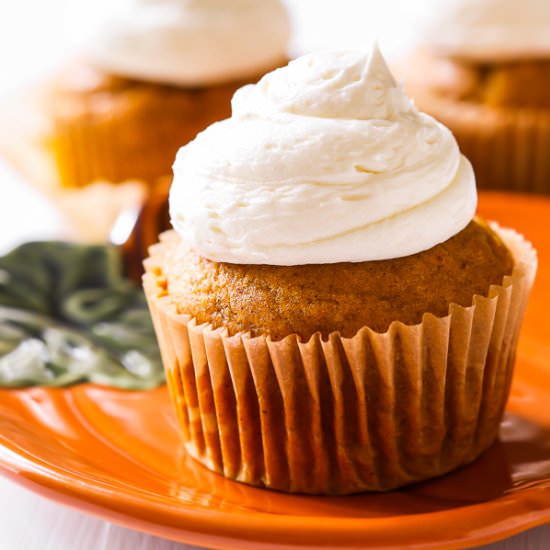 Spiced Pumpkin Cupcakes