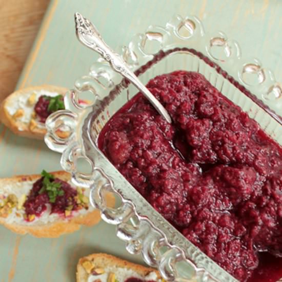 Slow-Cooked Red Berry Sauce