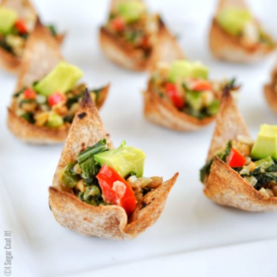 Kale & Lentil Salad Spoons