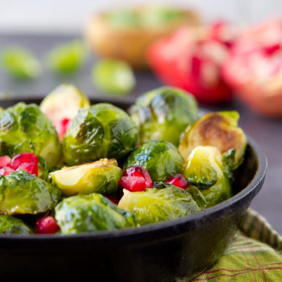 Brussels Sprouts with Pomegranate