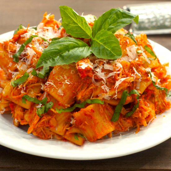 One-Pot Spicy Chicken + Rigatoni