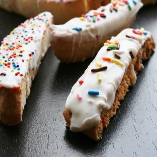 Vanilla Cake Batter Biscotti