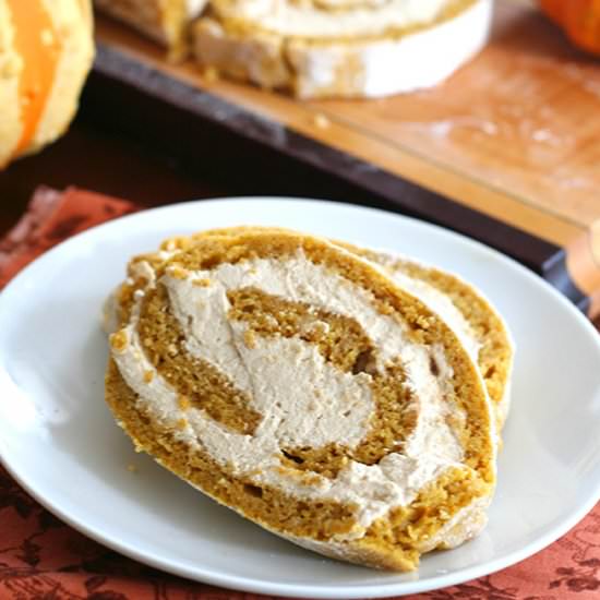 Pumpkin Roll with Coffee Cream