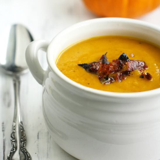 Apple Bacon Butternut Squash Soup
