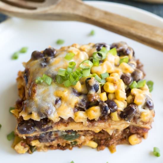 Turkey Taco Mexican Lasagna