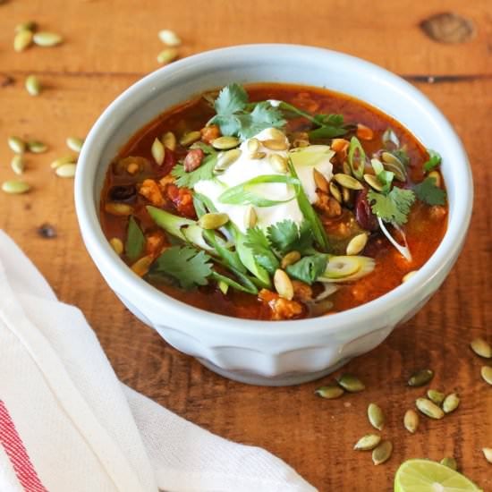 Pumpkin Chicken Chili