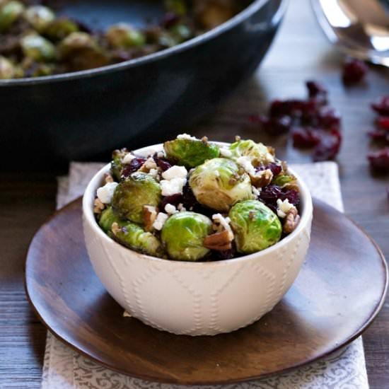 Pan Roasted Brussels Sprouts
