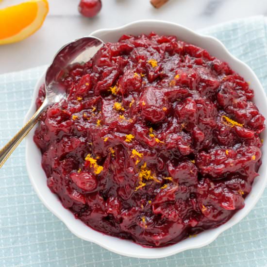 Honey Cranberry Orange Sauce