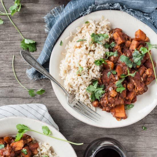 Sweet Potato Chana Masala