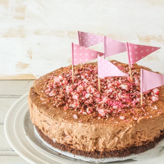 Mocha Peppermint Cheesecake