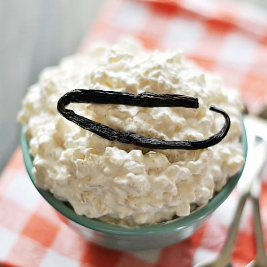 Vanilla Bean Rice Pudding