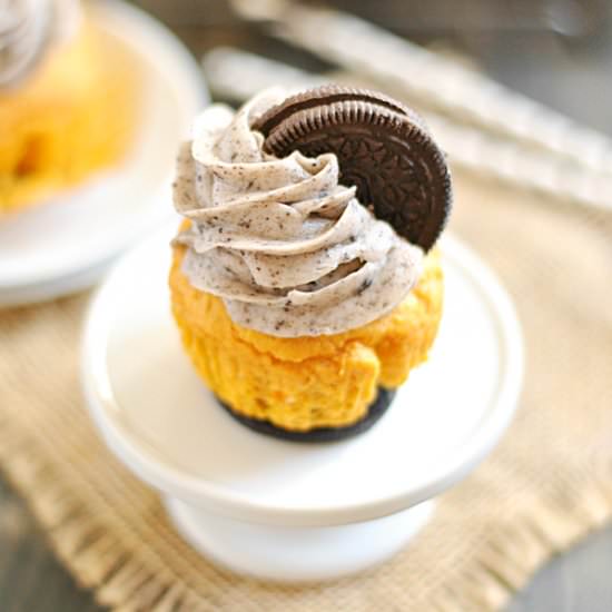 Oreo Pumpkin Cupcakes