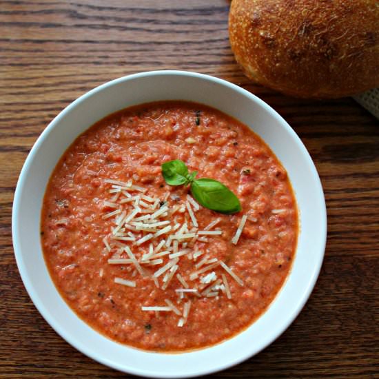 Easy & Healthy Tomato Basil Soup