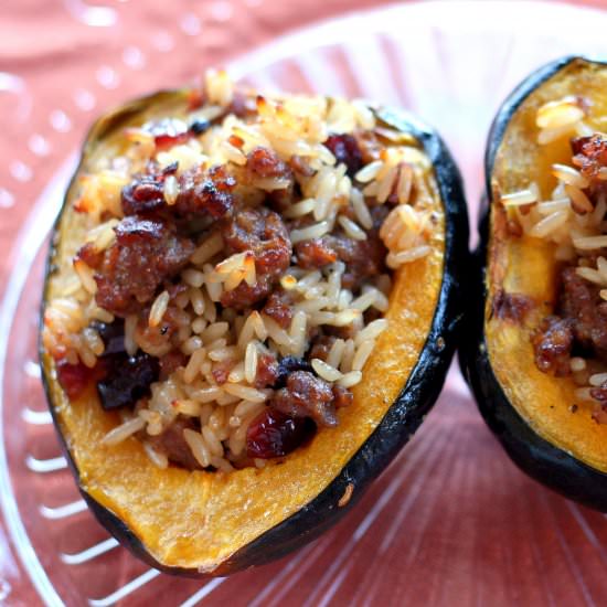 Sausage Stuffed Squash