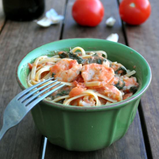 Linguine with Creamy Shrimp