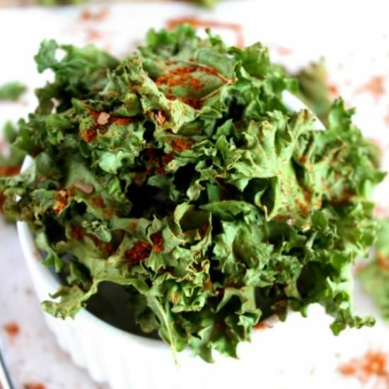 Moroccan Spiced Kale Chips – Baked