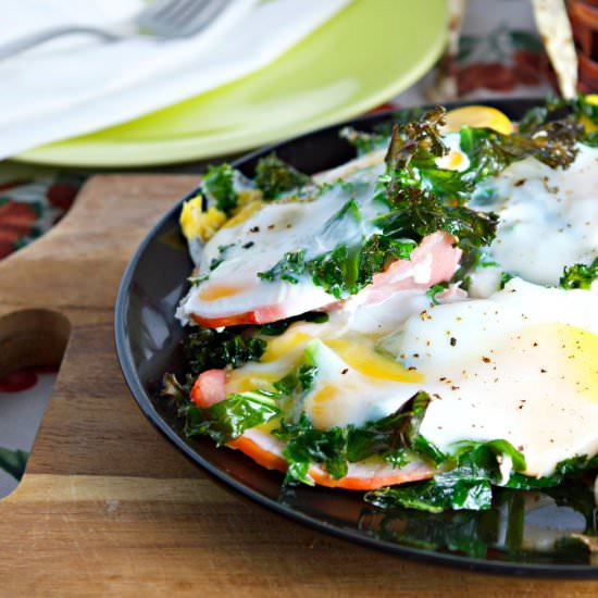 Ham, Egg & Kale Bake
