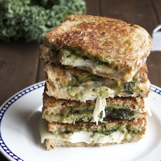 Grilled Cheese with Kale Pesto