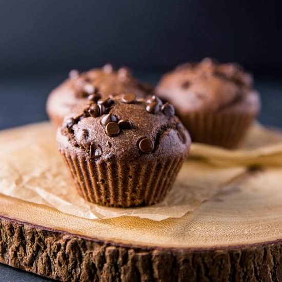 Double Chocolate Black Bean Muffins