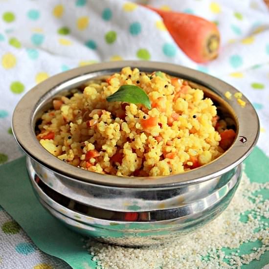 Carrot Rice With Millets