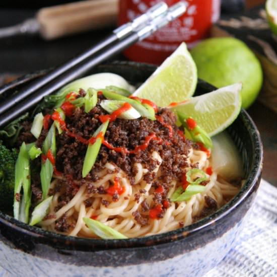 Sriracha Soup Noodles