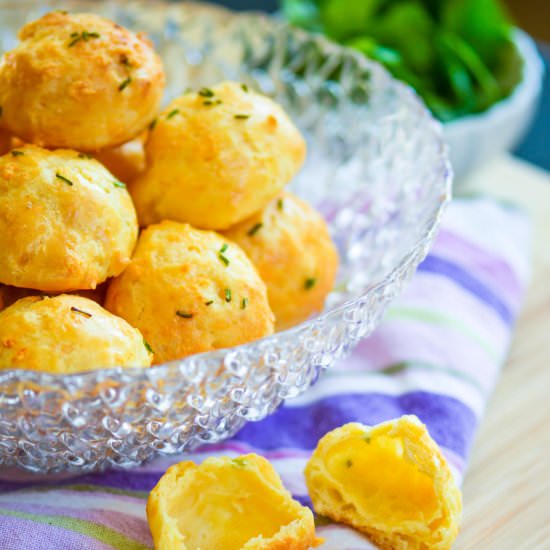 Citrus-Chive Gougeres