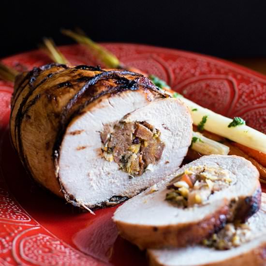 Roasted Stuffed Turkey Breast