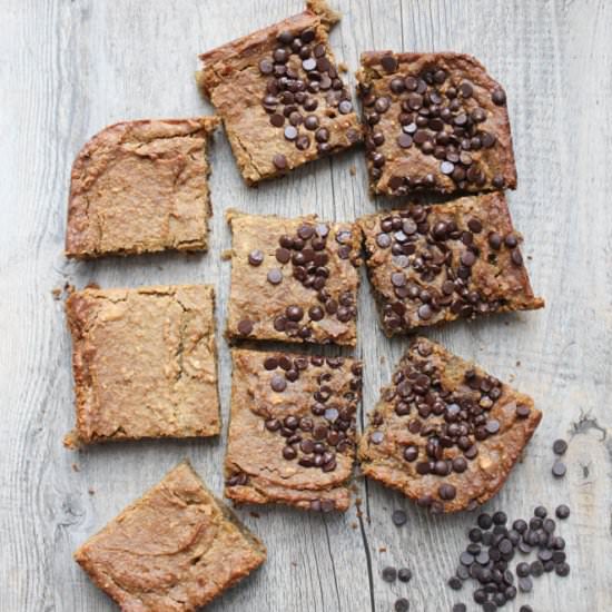 Vegan Gluten Free Protein Blondies