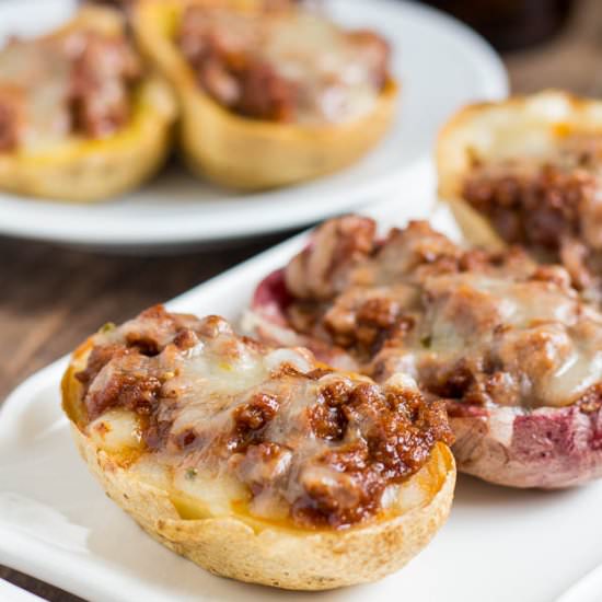 Sloppy Joes Potato Skins