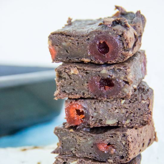 Sweet Potato Cherry Chunk Brownies