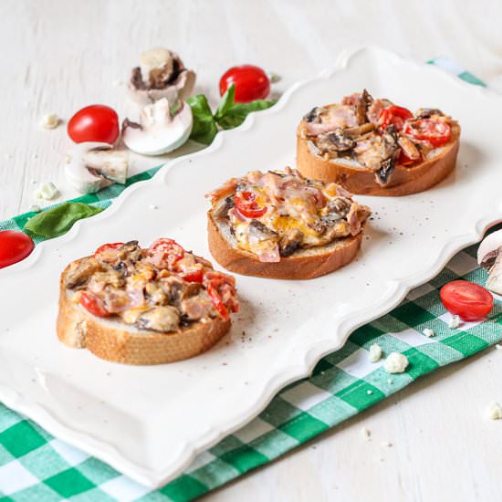 Ham Mushroom & Cheese Sandwich