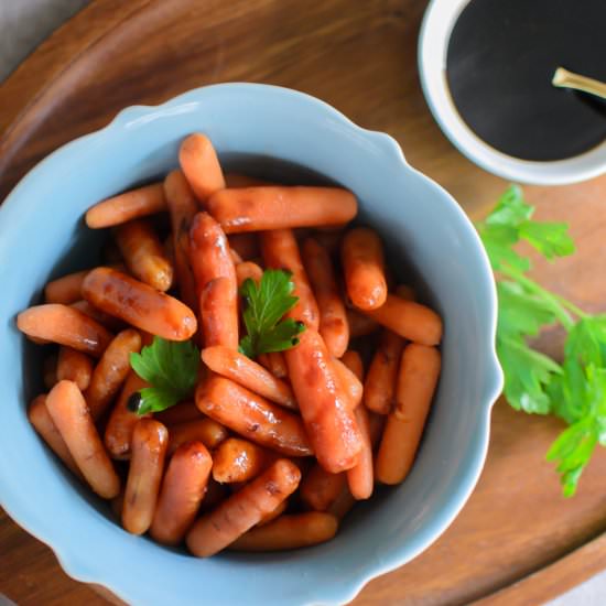 Balsamic Glazed Baby Carrots