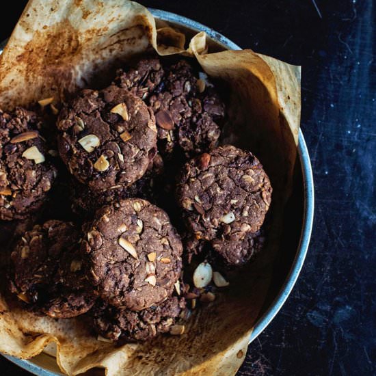 DIY Kashi Chocolate Almond Cookies