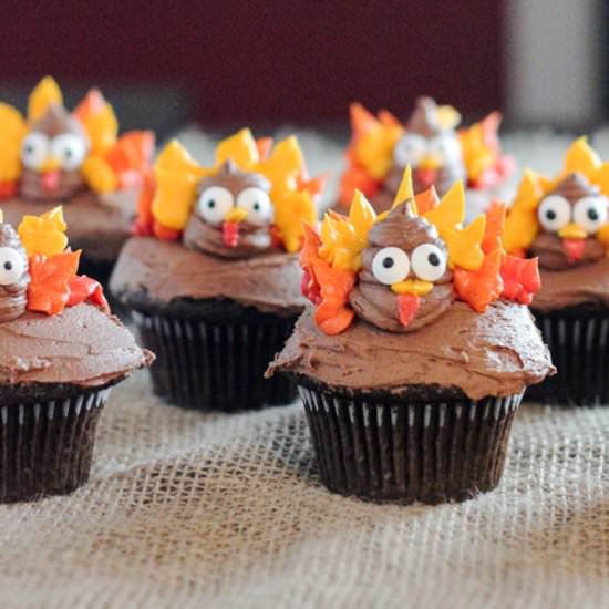 Easy Turkey Cupcakes