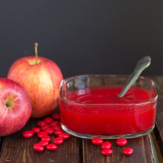 Red Hot Candied Applesauce