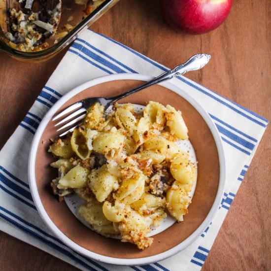 Sausage and Apple Mac’n’Cheese