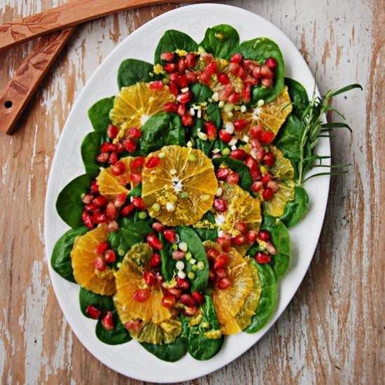 Spinach and Pomegranate Salad