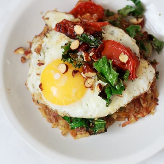 Breakfast Latke with Eggs