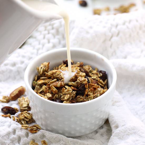 Apple Cinnamon Stovetop Granola