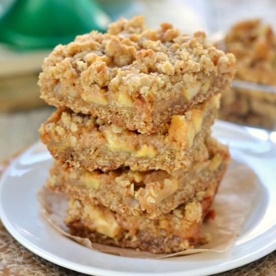 Caramel Apple Oat Bars