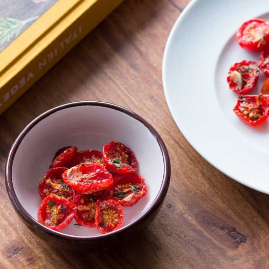 Confit cherry tomatoes