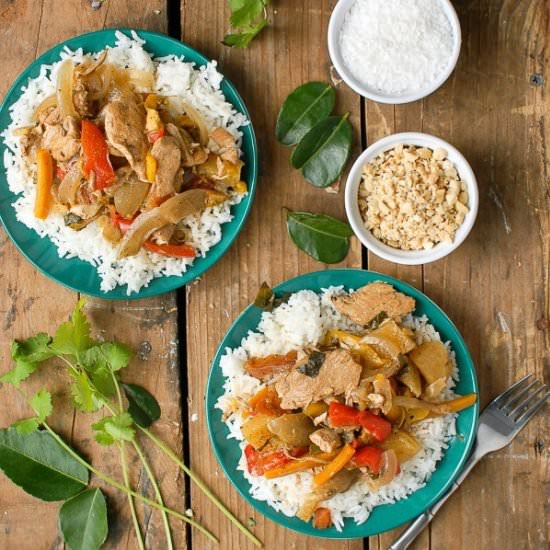 Slow Cooker Thai Red Chicken Curry