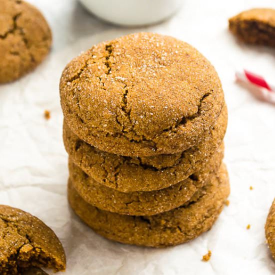 Spicy Espresso Gingersnap Cookies