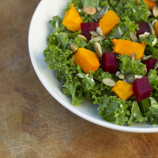 Kale & Roasted Vegetable Salad