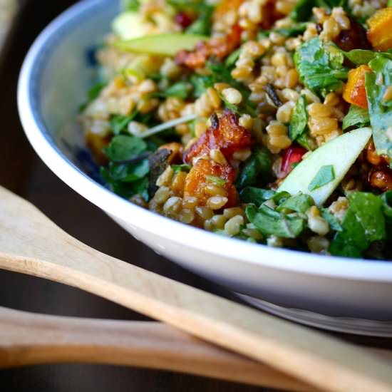 Wheat Berry & Roasted Squash Salad